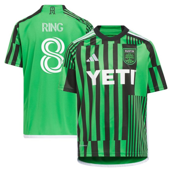 Alexander Ring Austin FC Youth 2024 Las Voces Kit Replica Player Jersey Green