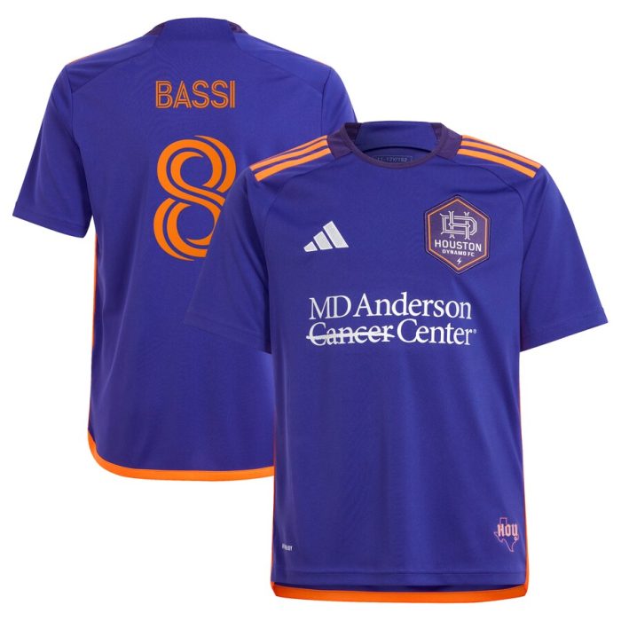 Amine Bassi Houston Dynamo FC Youth 2024 Still Holdin' Replica Player Jersey Purple