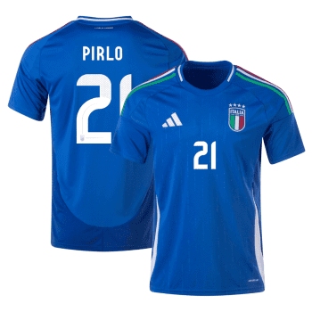 Andrea Pirlo 21 Italy National Team 2024 Home Legend Player Men Jersey - Blue