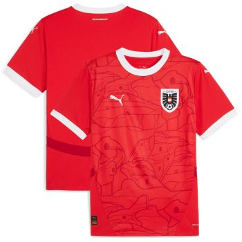 Austria National Team 2024 Home Men Jersey - Red