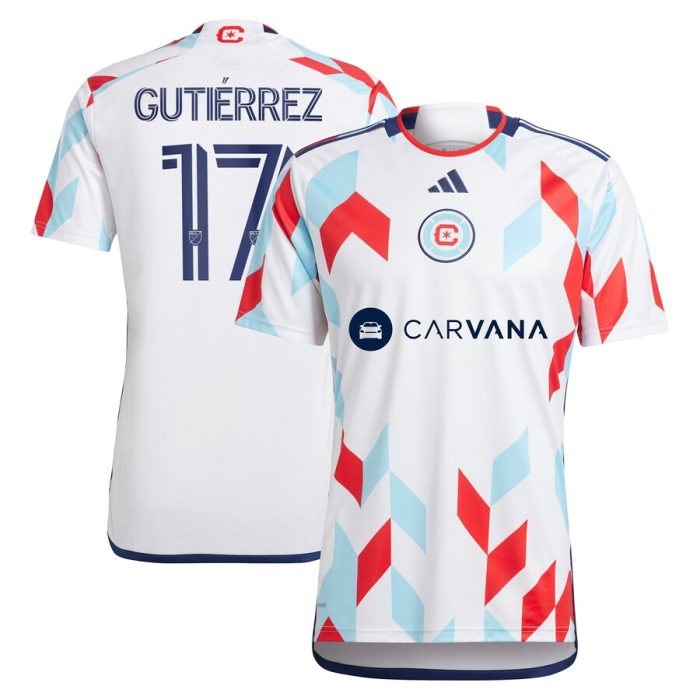 Brian Gutierrez Chicago Fire 2024 A Kit For All Replica Player Jersey White