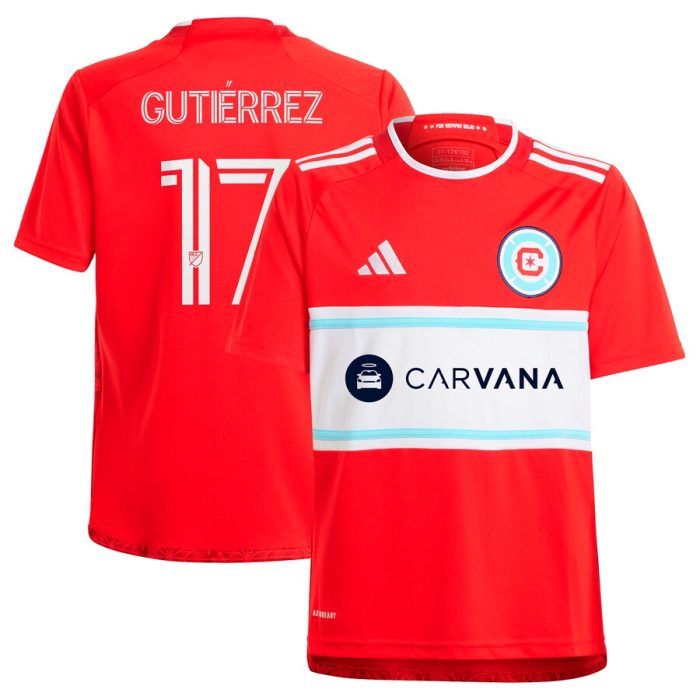 Brian Gutierrez Chicago Fire Youth 2024 Return To Red Replica Player Jersey Red