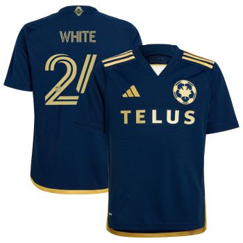 Brian White Vancouver Whitecaps FC Youth 2024 The 50 Replica Player Jersey - Navy