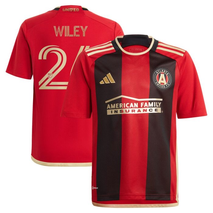 Caleb Wiley Atlanta United FC Youth 2024 The17's Kit Replica Player Jersey - Black