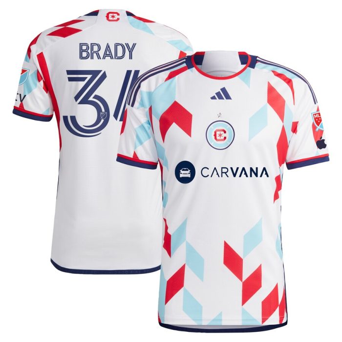 Chris Brady Chicago Fire 2024 A Kit For All Player Jersey White