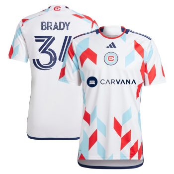 Chris Brady Chicago Fire 2024 A Kit For All Replica Player Jersey White