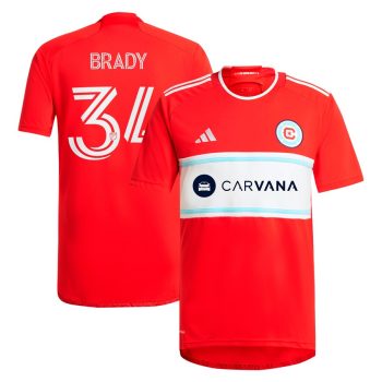 Chris Brady Chicago Fire 2024 Return To Red Replica Player Jersey Red