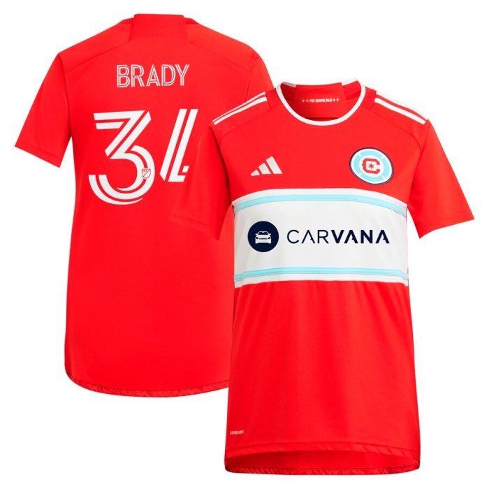 Chris Brady Chicago Fire Women's 2024 Return To Red Replica Player Jersey Red