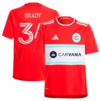 Chris Brady Chicago Fire Youth 2024 Return To Red Replica Player Jersey Red