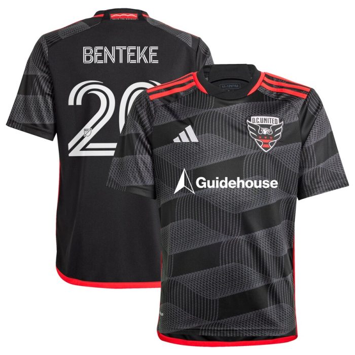 Christian Benteke D.C. United Youth 2024 The Icon Kit Replica Player Jersey Black