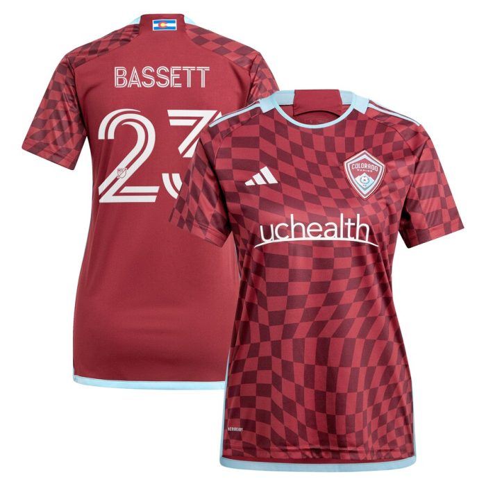 Cole Bassett Colorado Rapids Women's 2024 One Flag Kit Replica Player Jersey - Burgundy