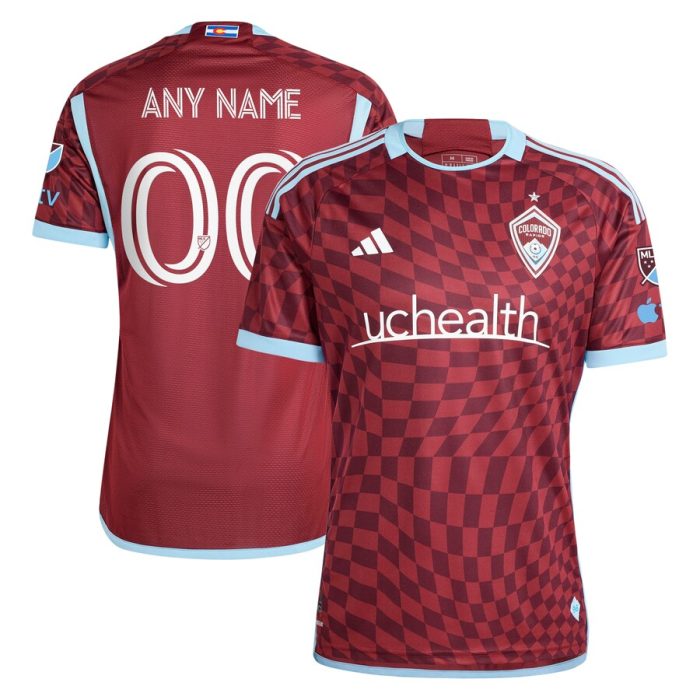 Colorado Rapids 2024 One Flag Kit Custom Jersey - Burgundy