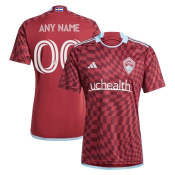 Colorado Rapids 2024 One Flag Kit Replica Custom Jersey - Burgundy