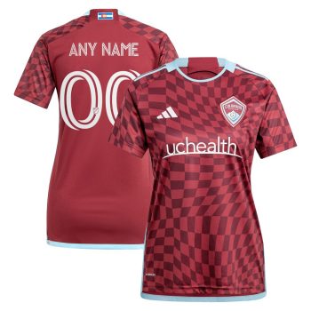 Colorado Rapids Women's 2024 One Flag Kit Replica Custom Jersey - Burgundy