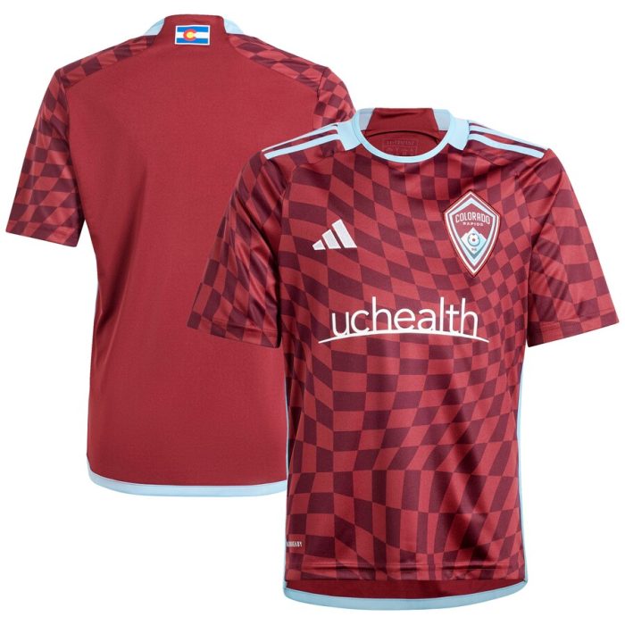 Colorado Rapids Youth 2024 One Flag Kit Replica Jersey - Burgundy