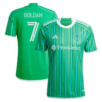 Cristian Roldan Seattle Sounders FC 2024 The Anniversary Kit Replica Player Jersey Green