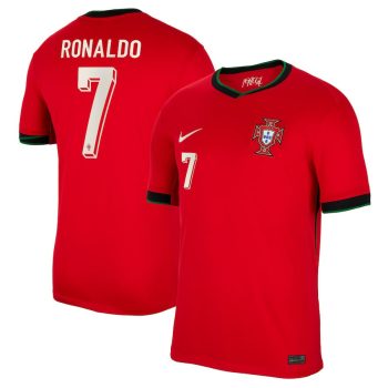 Cristiano Ronaldo 7 Portugal National Team 2024 Home Men Jersey - Red