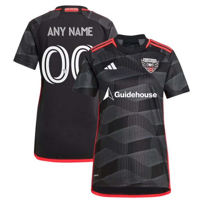 D.C. United Women's 2024 The Icon Kit Replica Custom Jersey Black