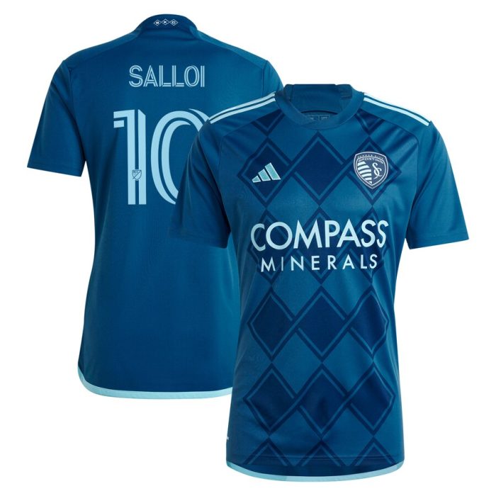 Daniel Salloi Sporting Kansas City 2024 Diamonds Our Forever Replica Player Jersey Navy