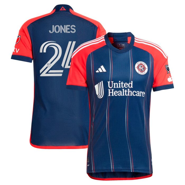 DeJuan Jones New England Revolution 2024 Boston Tea Party Player Jersey Navy