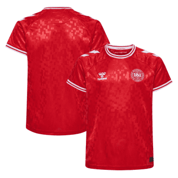 Denmark National Team 2024 Home Stadium Youth Jersey - Red