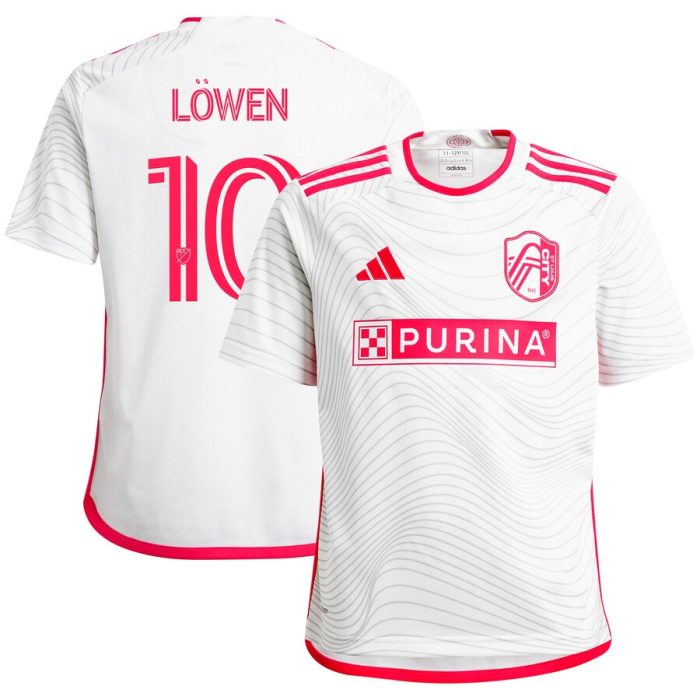 Eduard Lowen St. Louis City SC Youth 2024 The Confluence Kit Replica Player Jersey - White