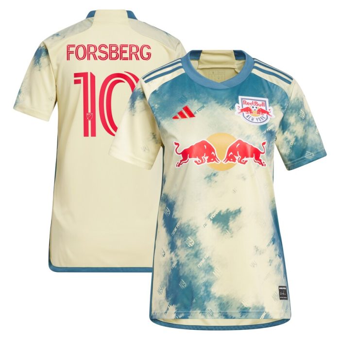 Emil Forsberg New York Red Bulls Women's 2024 Daniel Patrick Kit Replica Player Jersey Yellow