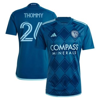 Erik Thommy Sporting Kansas City 2024 Diamonds Our Forever Replica Player Jersey Navy