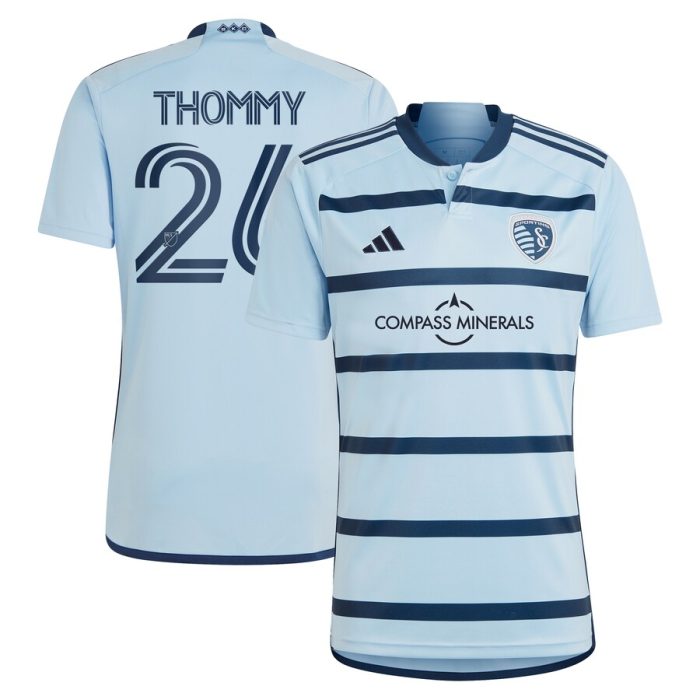 Erik Thommy Sporting Kansas City 2024 Hoops 4.0 Replica Player Jersey Light Blue