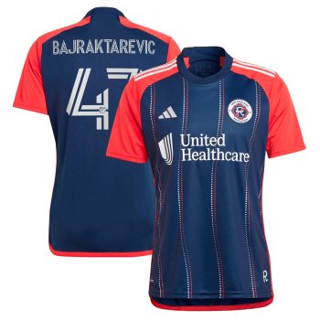 Esmir Bajraktarevic New England Revolution 2024 Boston Tea Party Replica Player Jersey - Navy