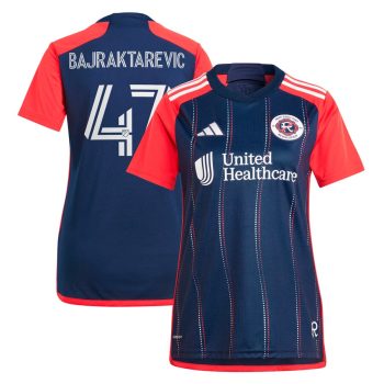 Esmir Bajraktarevic New England Revolution Women's 2024 Boston Tea Party Replica Player Jersey - Navy