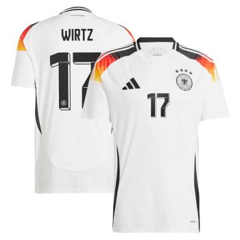 Florian Wirtz 17 Germany National Team 2024 Home Men Jersey - White