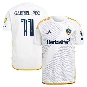 Gabriel Pec LA Galaxy 2024 Angelino Kit Player Jersey - White