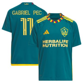 Gabriel Pec LA Galaxy Youth 2024 LA Kit Replica Player Jersey - Green