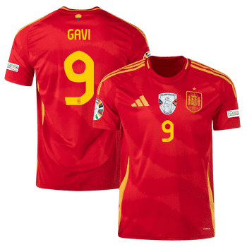 Gavi 9 Spain National Team 2024 Home Men Jersey - Scarlet