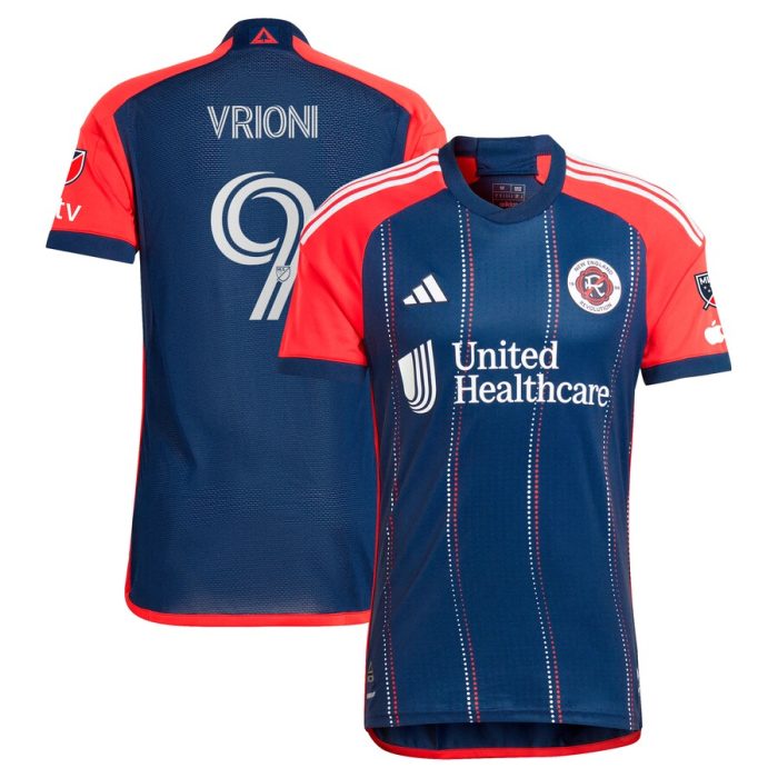 Giacomo Vrioni New England Revolution 2024 Boston Tea Party Player Jersey Navy