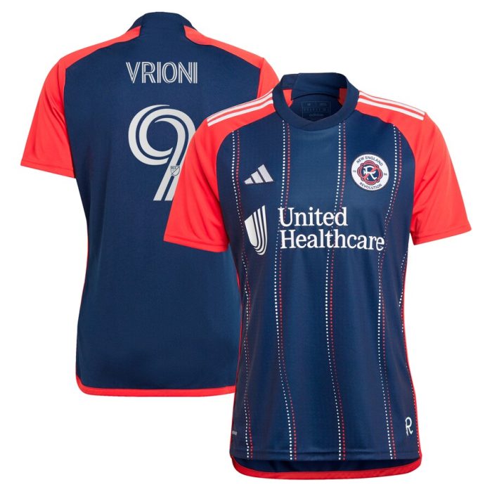 Giacomo Vrioni New England Revolution 2024 Boston Tea Party Replica Player Jersey Navy