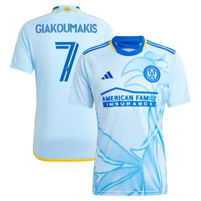 Giorgos Giakoumakis Atlanta United FC 2024 The Resurgens Kit Replica Player Jersey - Light Blue