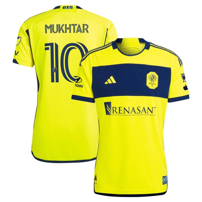 Hany Mukhtar Nashville SC 2024 The 615 Kit Player Jersey - Yellow