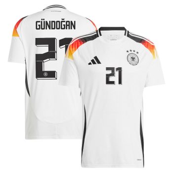 Ilkay Gundogan 21 Germany National Team 2024 Home Men Jersey - White