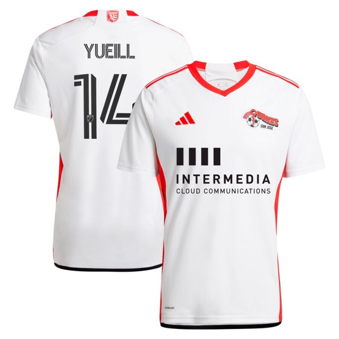 Jackson Yueill San Jose Earthquakes 2024 The 50 Kit Replica Player Jersey - White