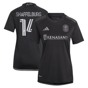 Jacob Shaffelburg Nashville SC Women's 2024 Man In Black Kit Replica Player Jersey - Black