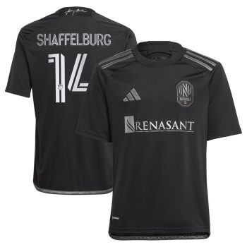 Jacob Shaffelburg Nashville SC Youth 2024 Man In Black Kit Replica Player Jersey - Black