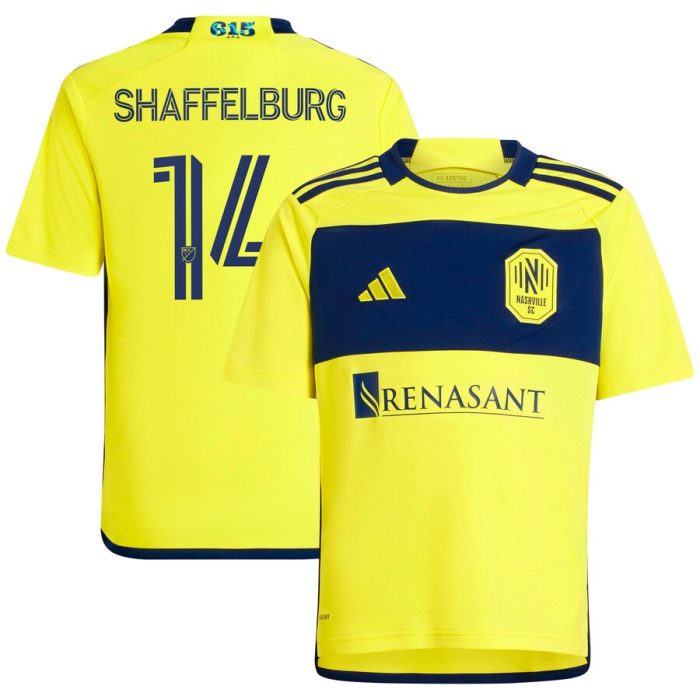 Jacob Shaffelburg Nashville SC Youth 2024 The 615 Kit Replica Player Jersey - Yellow