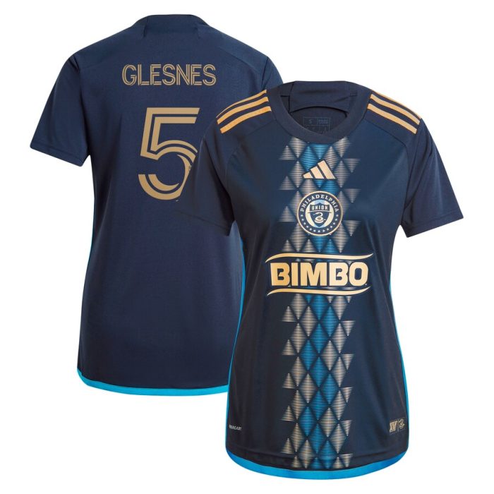 Jakob Glesnes Philadelphia Union Women's 2024 The XV Kit Replica Player Jersey Navy