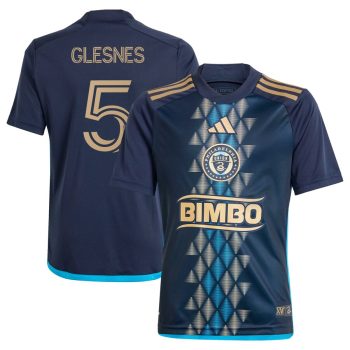 Jakob Glesnes Philadelphia Union Youth 2024 The XV Kit Replica Player Jersey Navy