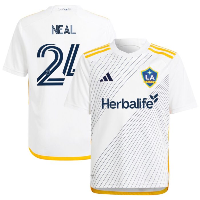 Jalen Neal LA Galaxy Youth 2024 Angeleno Kit Replica Player Jersey - White