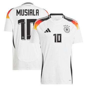 Jamal Musiala 10 Germany National Team 2024 Home Men Jersey - White