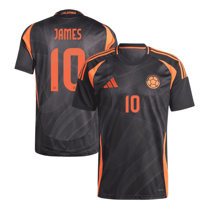 James Rodriguez 10 Colombia National Team 2024 Away Men Jersey - Black