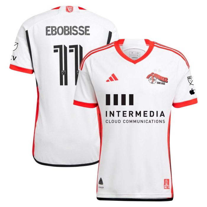 Jeremy Ebobisse San Jose Earthquakes 2024 The 50 Kit Player Jersey - White